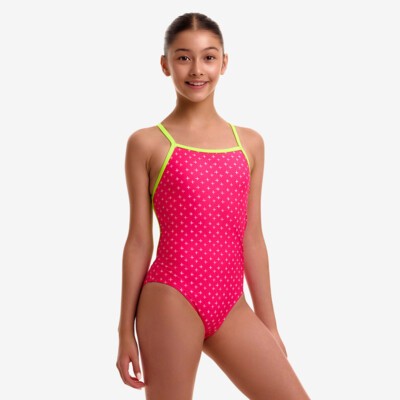 Pink Proton Girl's Strapped In One Piece