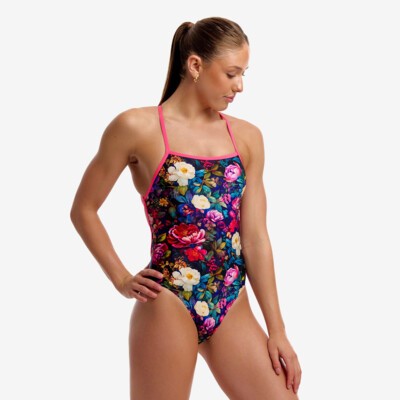 Bed Of Roses Ladies Strapped In One Piece