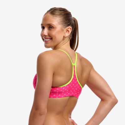 Pink Proton Ladies Swim Crop Top