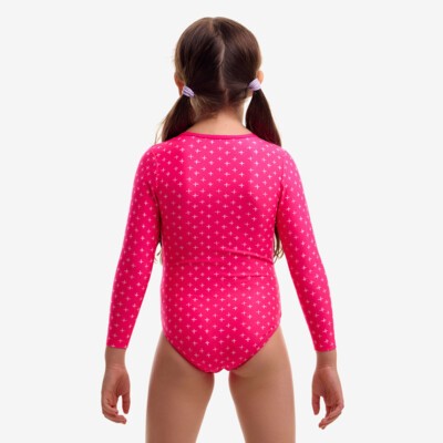 Pink Proton Toddler Girl's Sun Cover One Piece