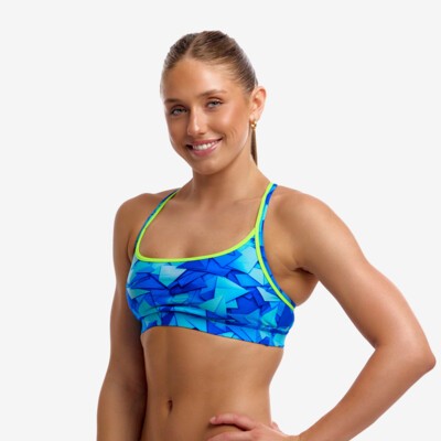 Try Blue Ladies Sports Top