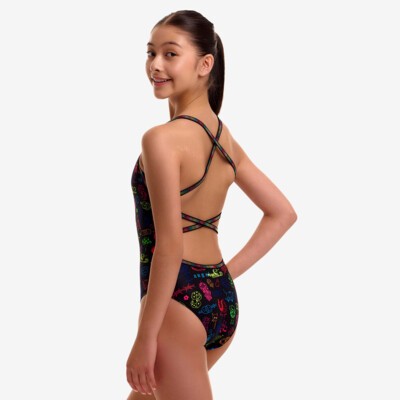 Doodles Girl's Strapped In One Piece