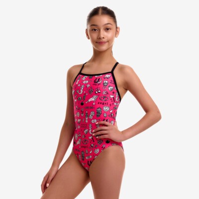 Sketchy Girl's Tie Me Tight One Piece
