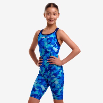Try Blue Girl's Fast Training One Piece