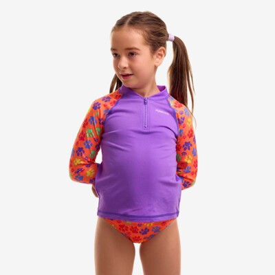 Paw Paw Toddler Girl's Zippy Rash Vest