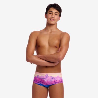 Pink Peaks Boy's Sidewinder Trunks