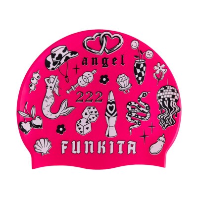 Sketchy  Silicone Swimming Cap