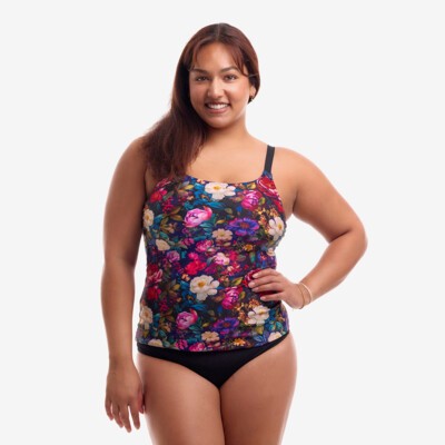 Bed Of Roses Ladies Scoop Neck Tankini