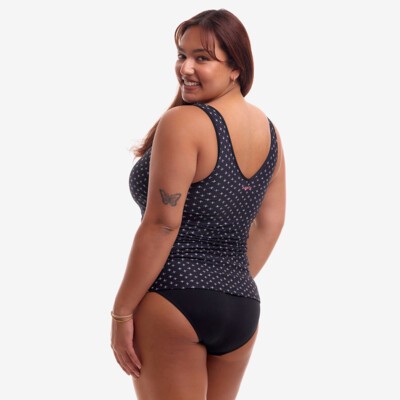 Be Positive Ladies Zip Front Tankini