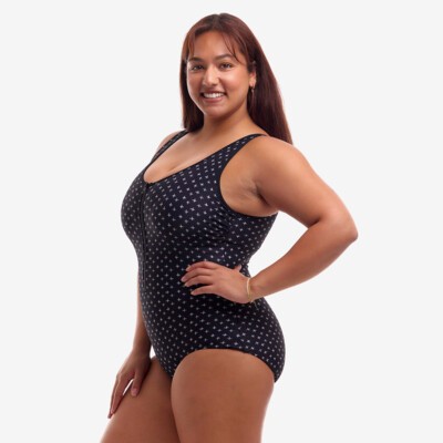 Be Positive Ladies Zip Front One Piece