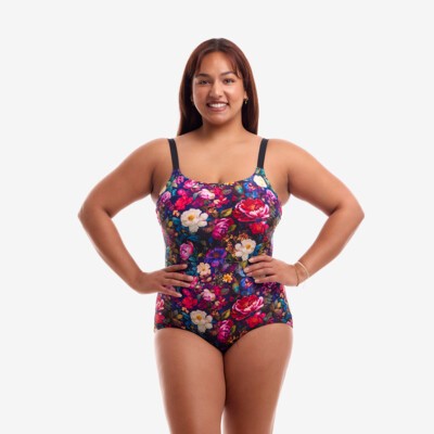 Bed Of Roses Ladies Scoop Neck One Piece