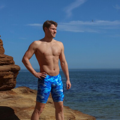 Try Blue Men's Fast Training Jammers