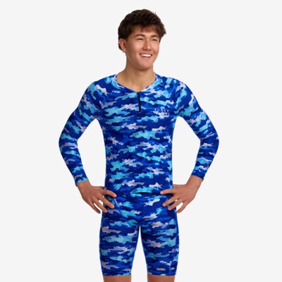 Clean Marine Boy's Long Sleeve Rash Vest