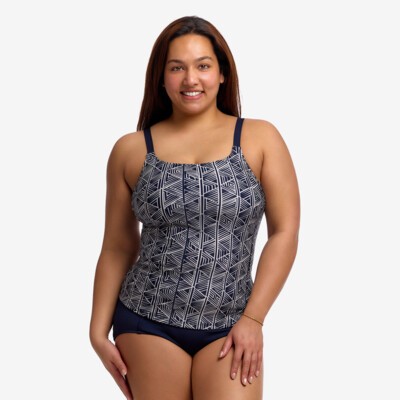 Stickler Ladies Scoop Neck Tankini