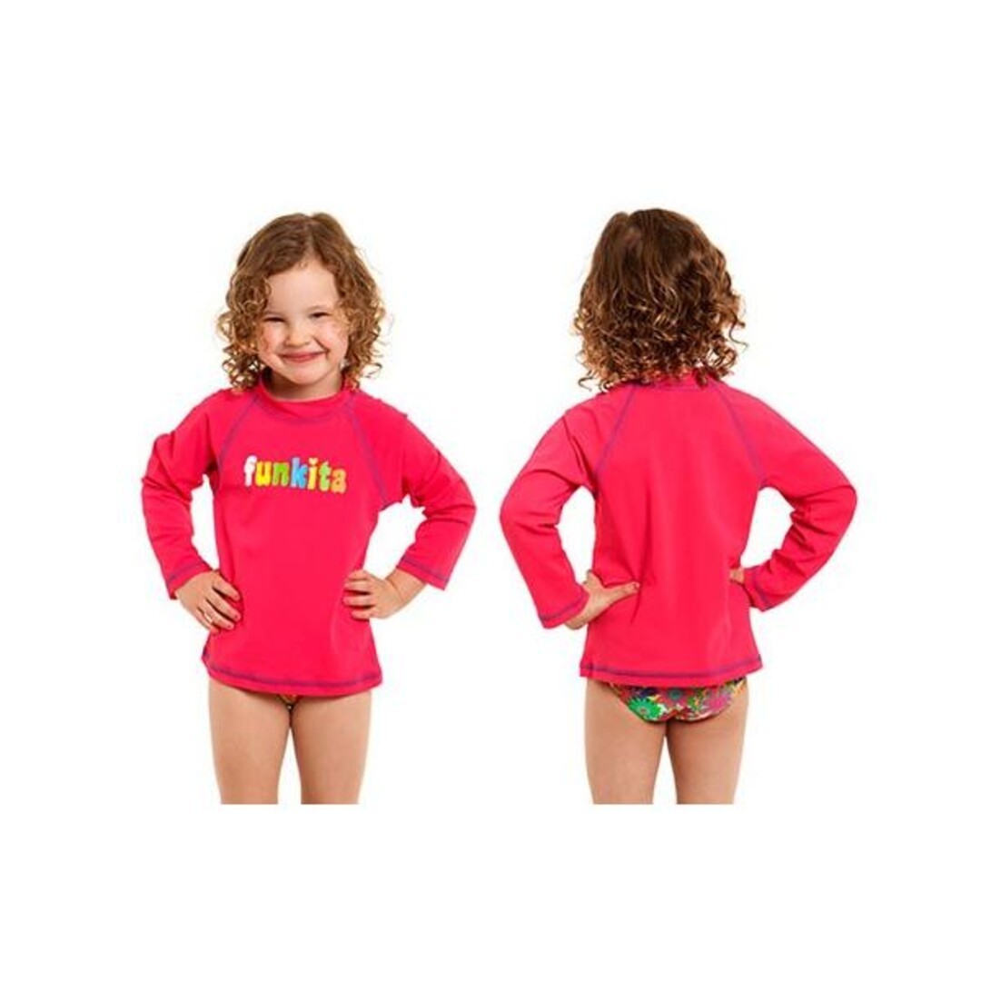 Still Pink Toddler Girl's Long Sleeved Rash Vest