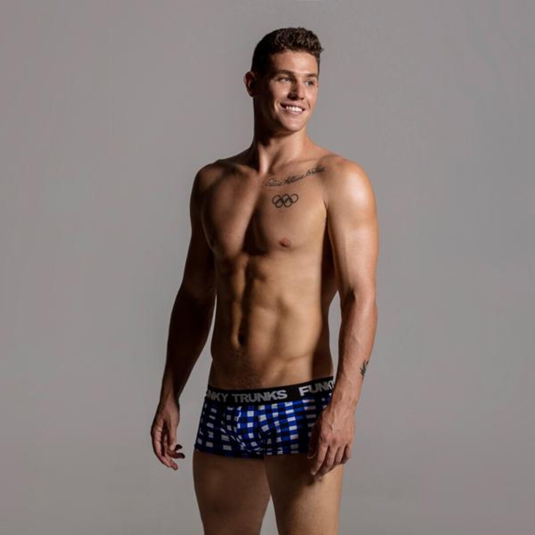 Checkin In Men's Underwear Trunks