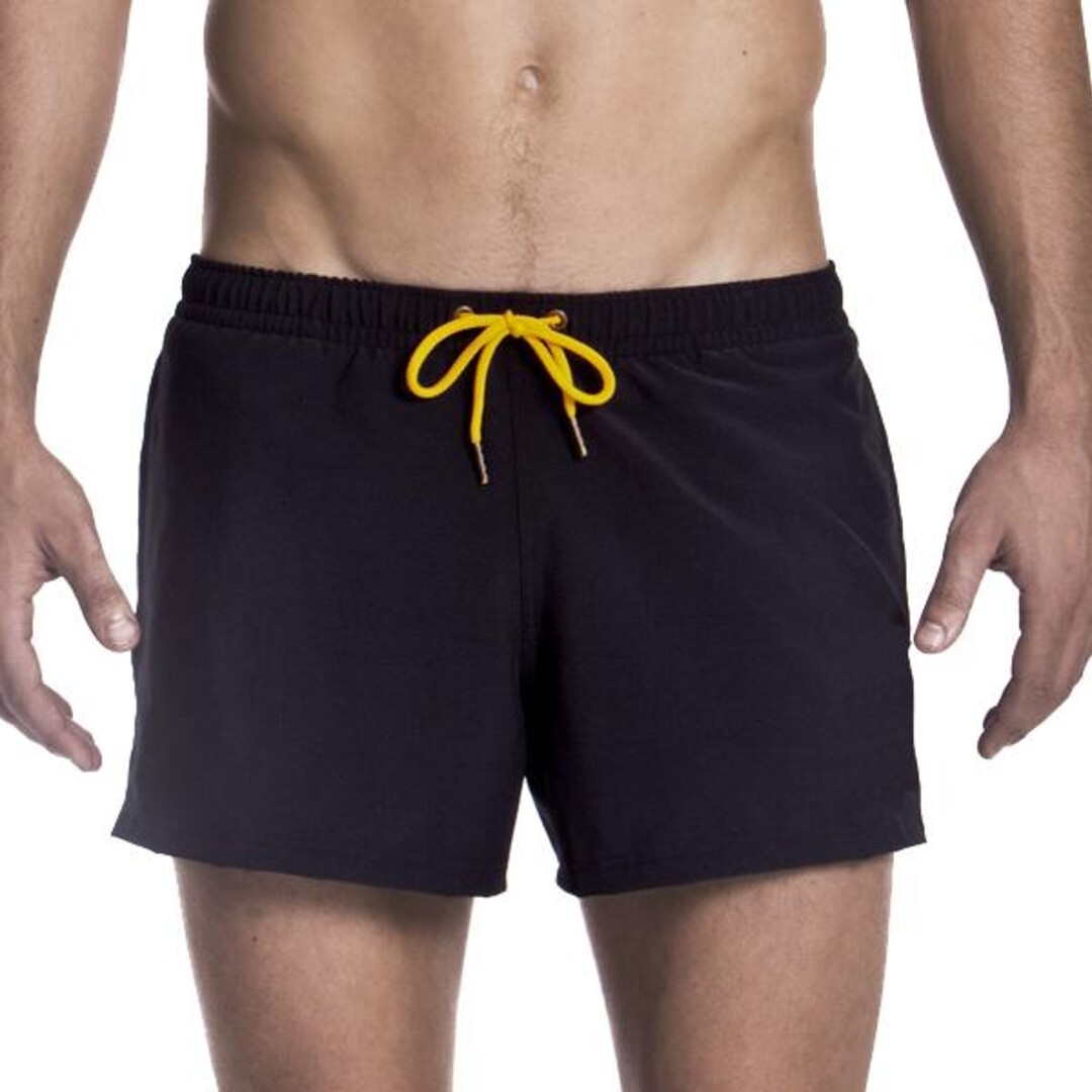 Still Black Men's Shorty Shorts Short