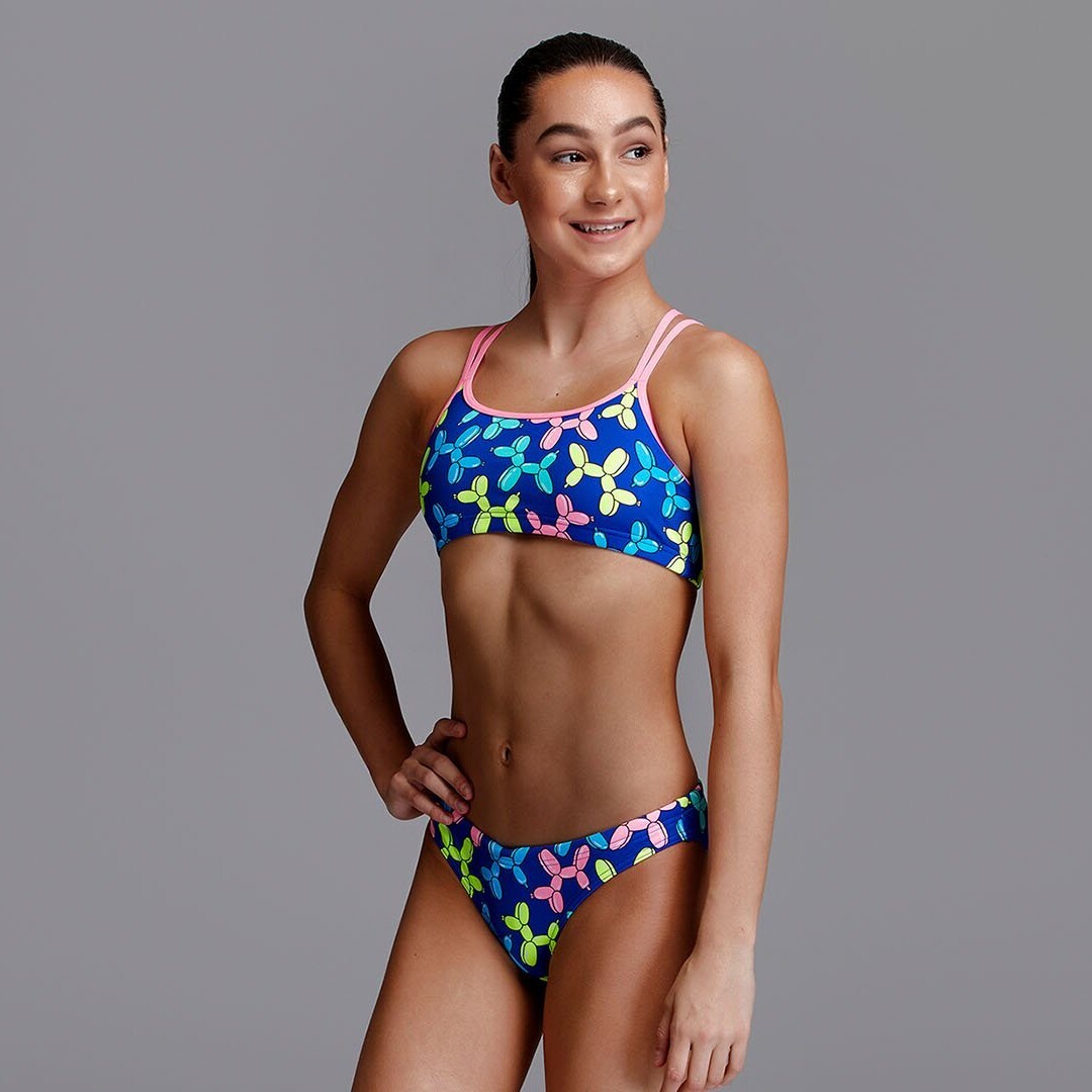 Balloon Dog Girl's Criss Cross Two Piece