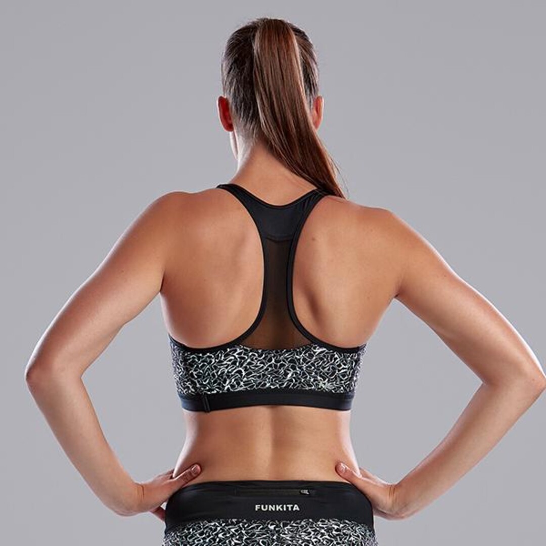 Swept Away Ladies Racerback Crop Top