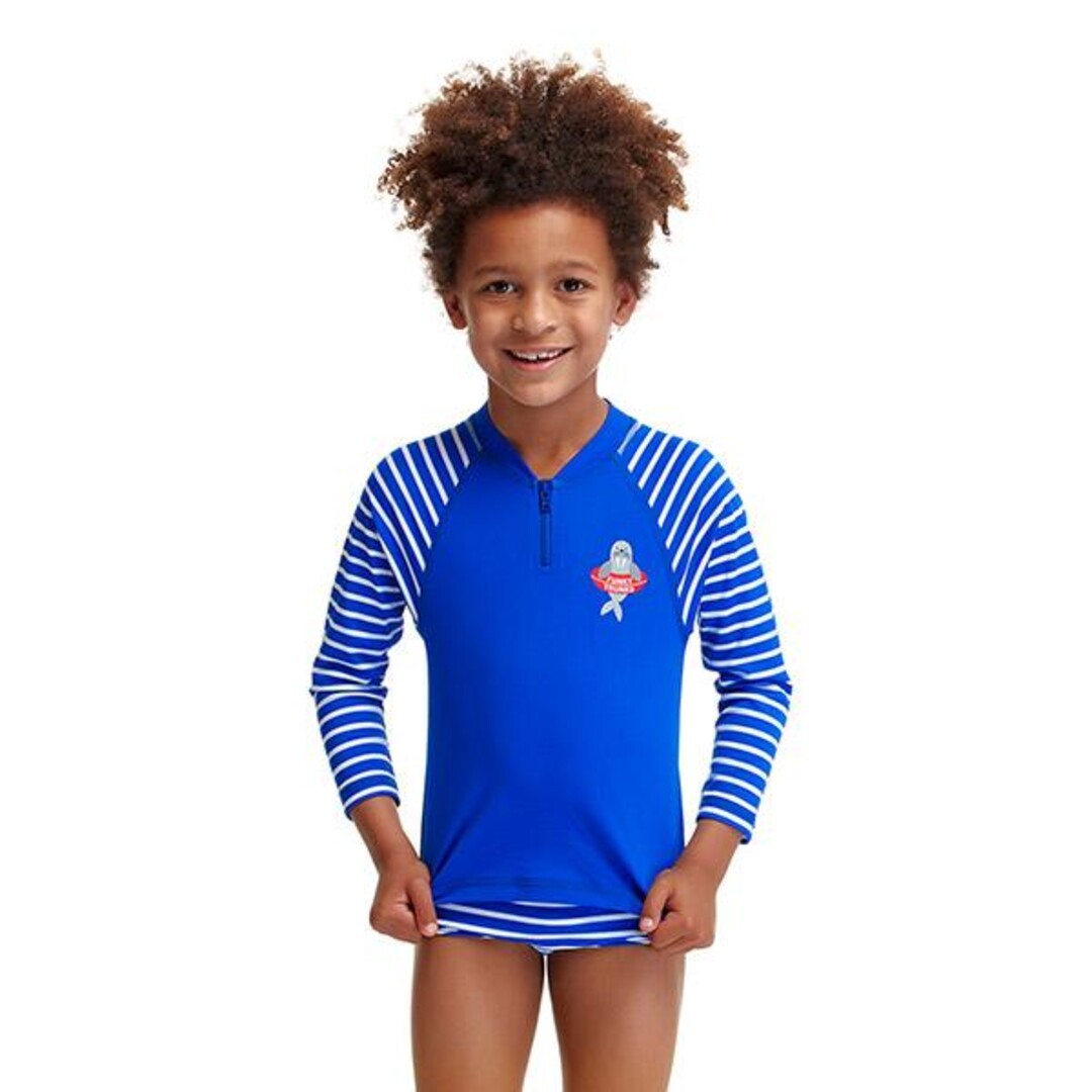 Boys blue clearance rash vest