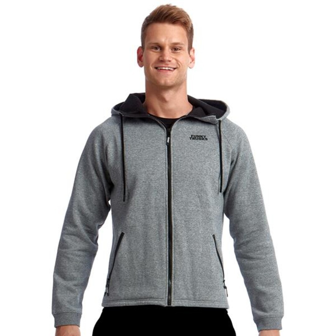 Grey Man Men's Zip & Tuck Hoodie