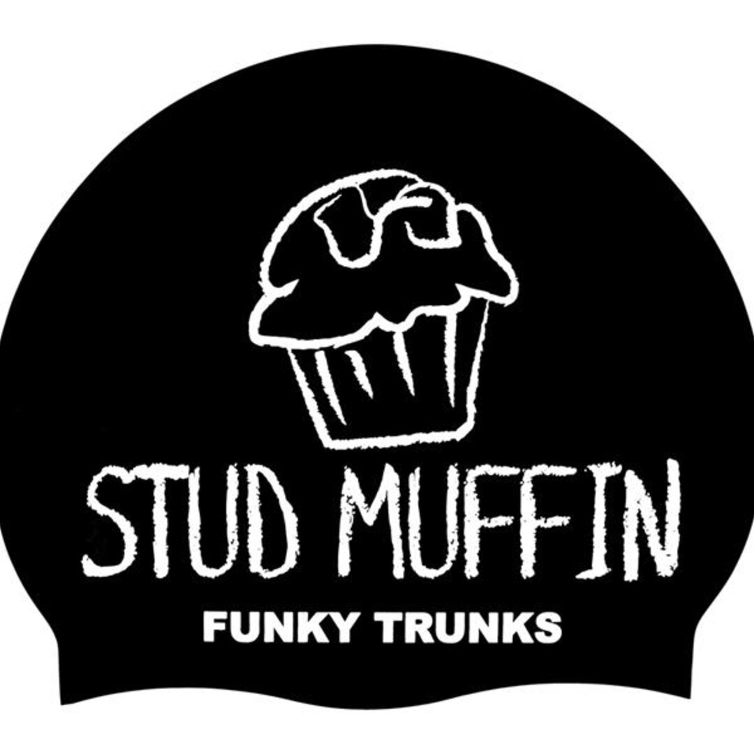 Stud Muffin  Silicone Swimming Cap