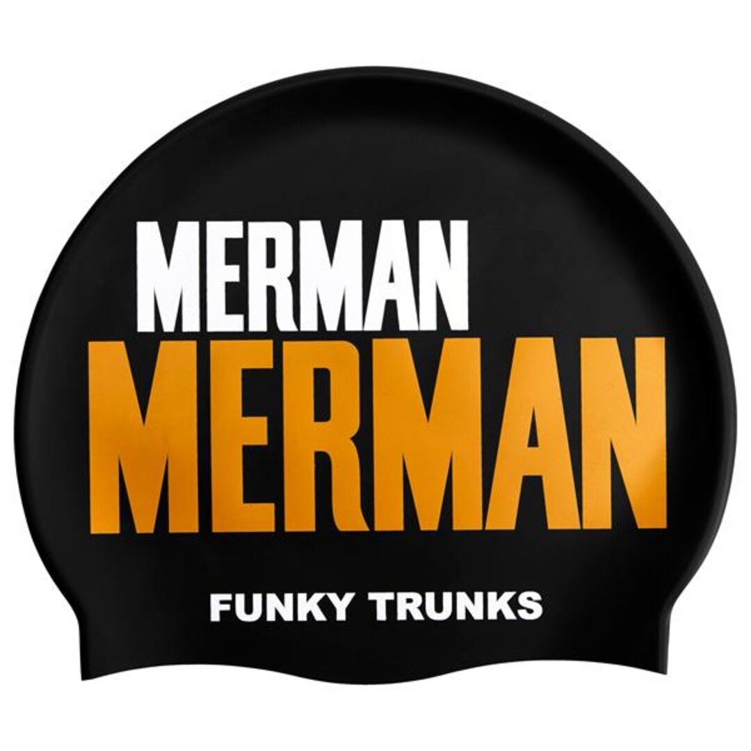 Golden Merman  Silicone Swimming Cap