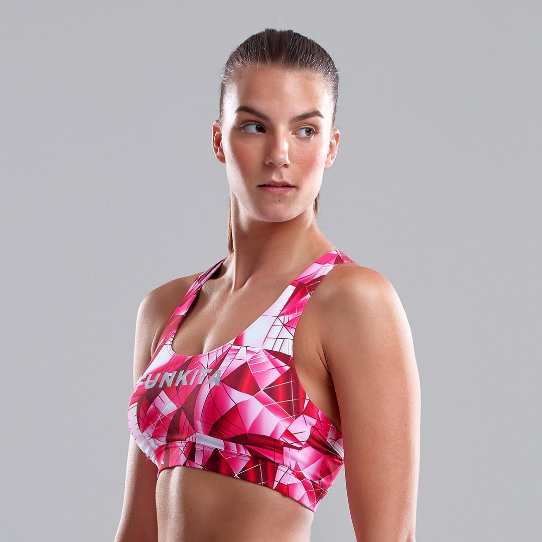 Pink Pane Ladies Funkita X Fit Crop Top