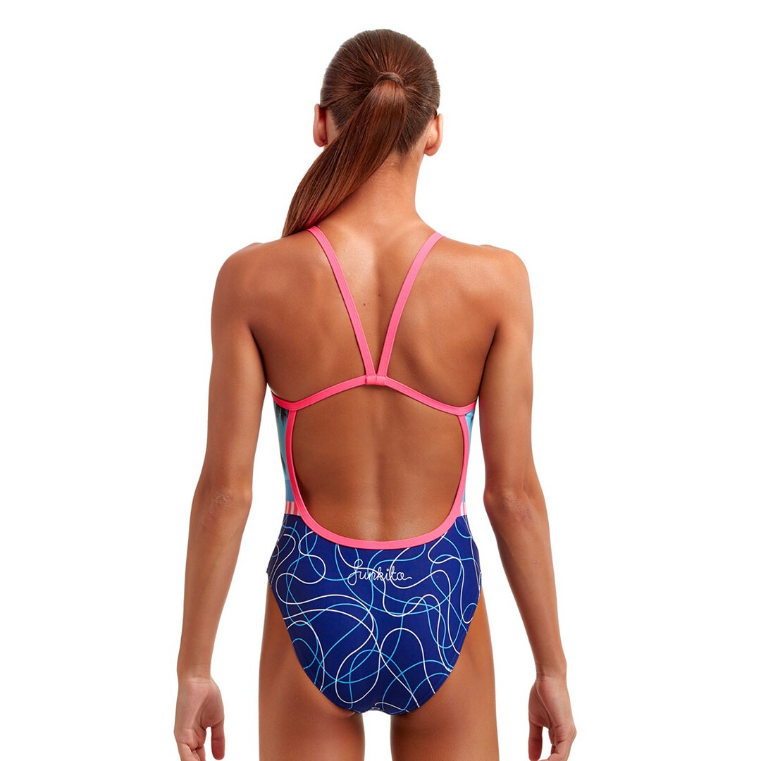 Funkita Single Strap One Piece Lunchtime Dip Girls Swimwear