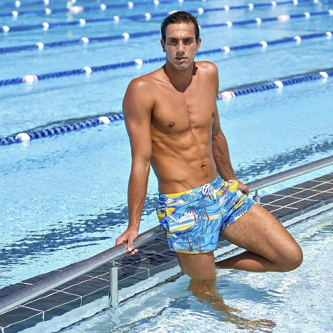 Mens short beach shorts top