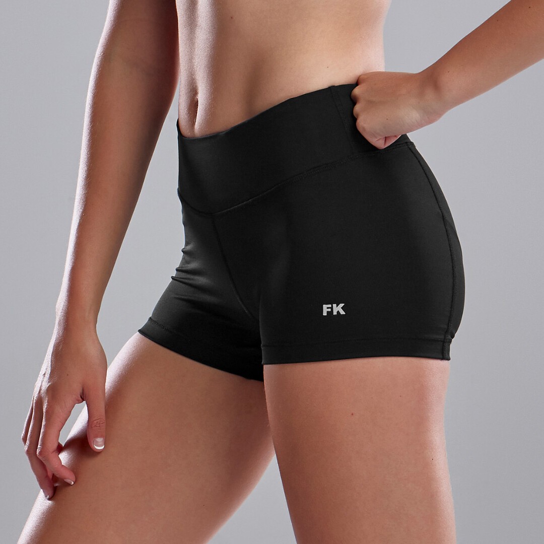 Funkita Fit Mimi Mini Gym Short Black Ladies Activewear