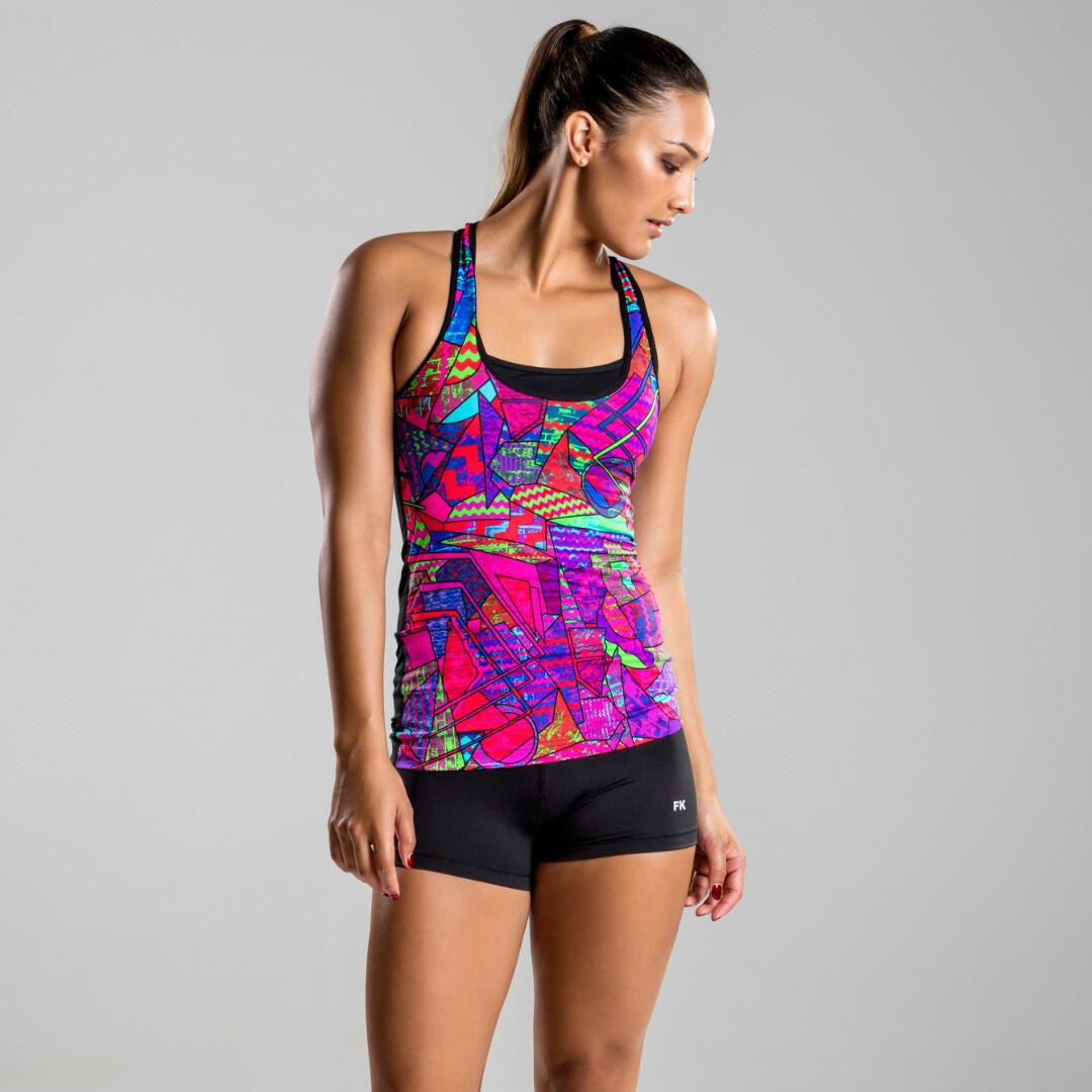 Brick Braque Ladies Active Singlet Top
