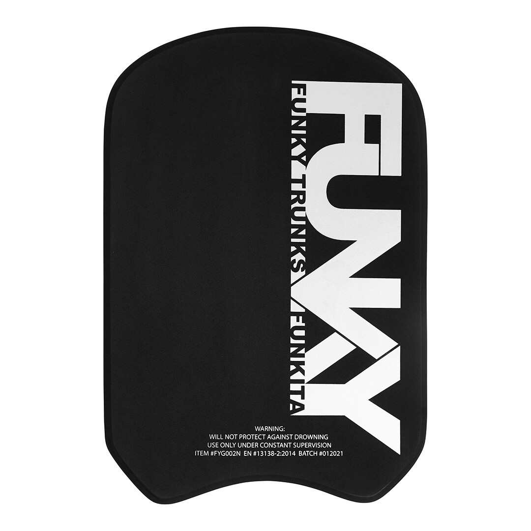Funky Training Kickboard Still Black Swim Training Gear