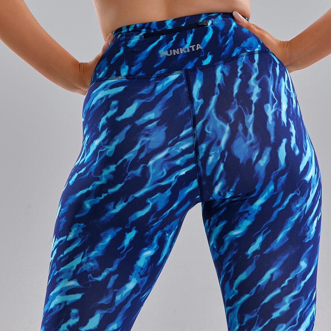 Blue Mist Ladies Hi Runner 7/8 Tight