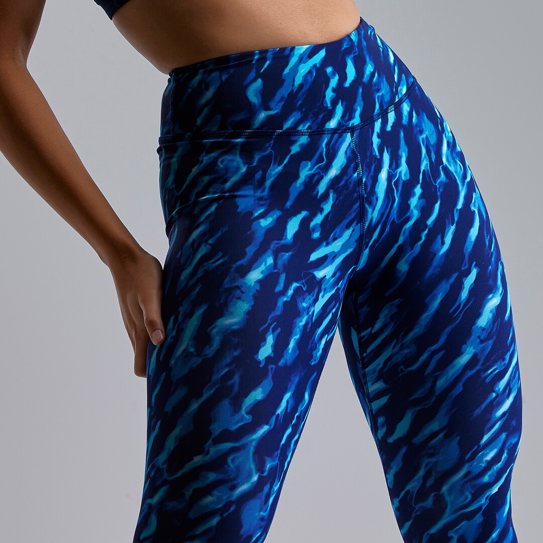 Blue Mist Ladies Hi Runner 7/8 Tight