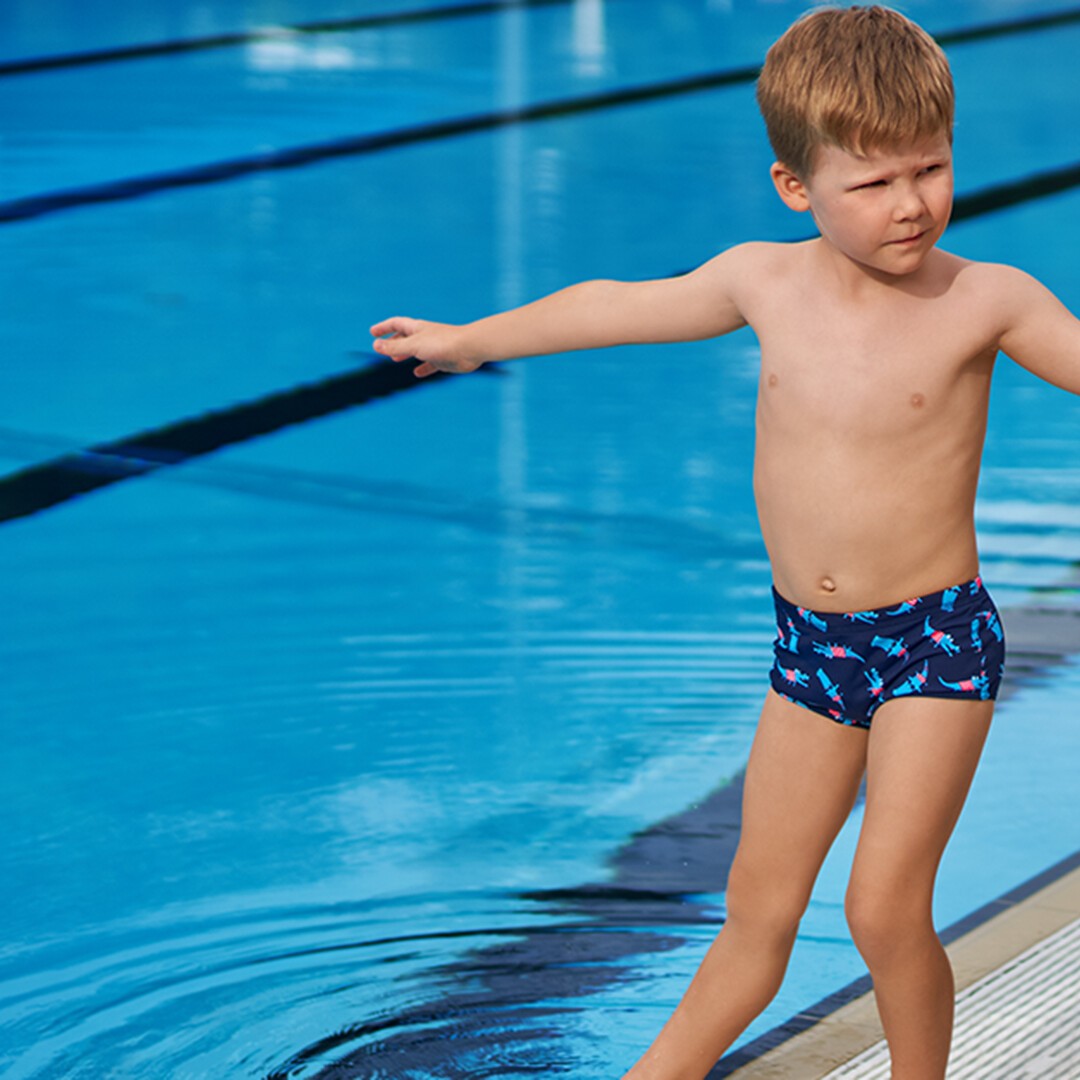 Croc Top Toddler Boy's Printed Trunks