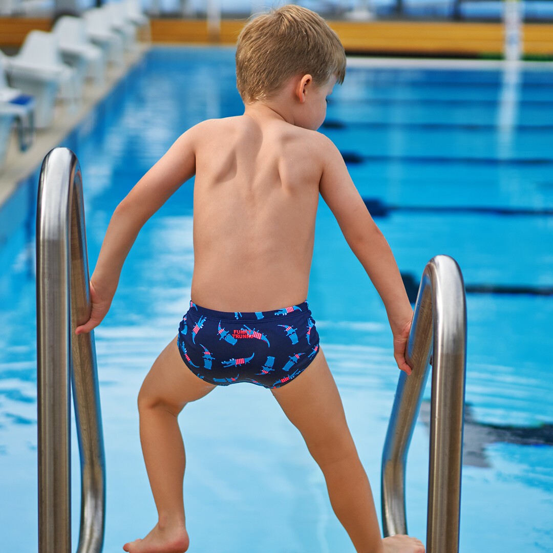 Croc Top Toddler Boy's Printed Trunks