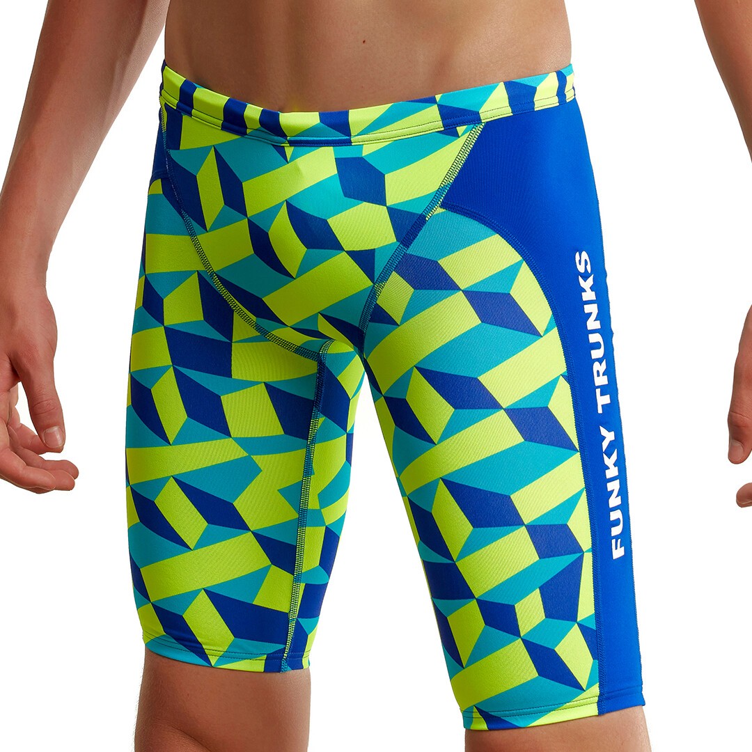 Funky Trunks Training Swim Jammers Blue Blockers Boys Swimwear