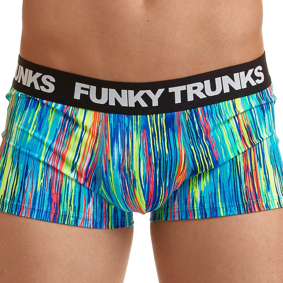 Funky Trunks Underwear Cotton Trunks Dripping Paint Mens Underwear