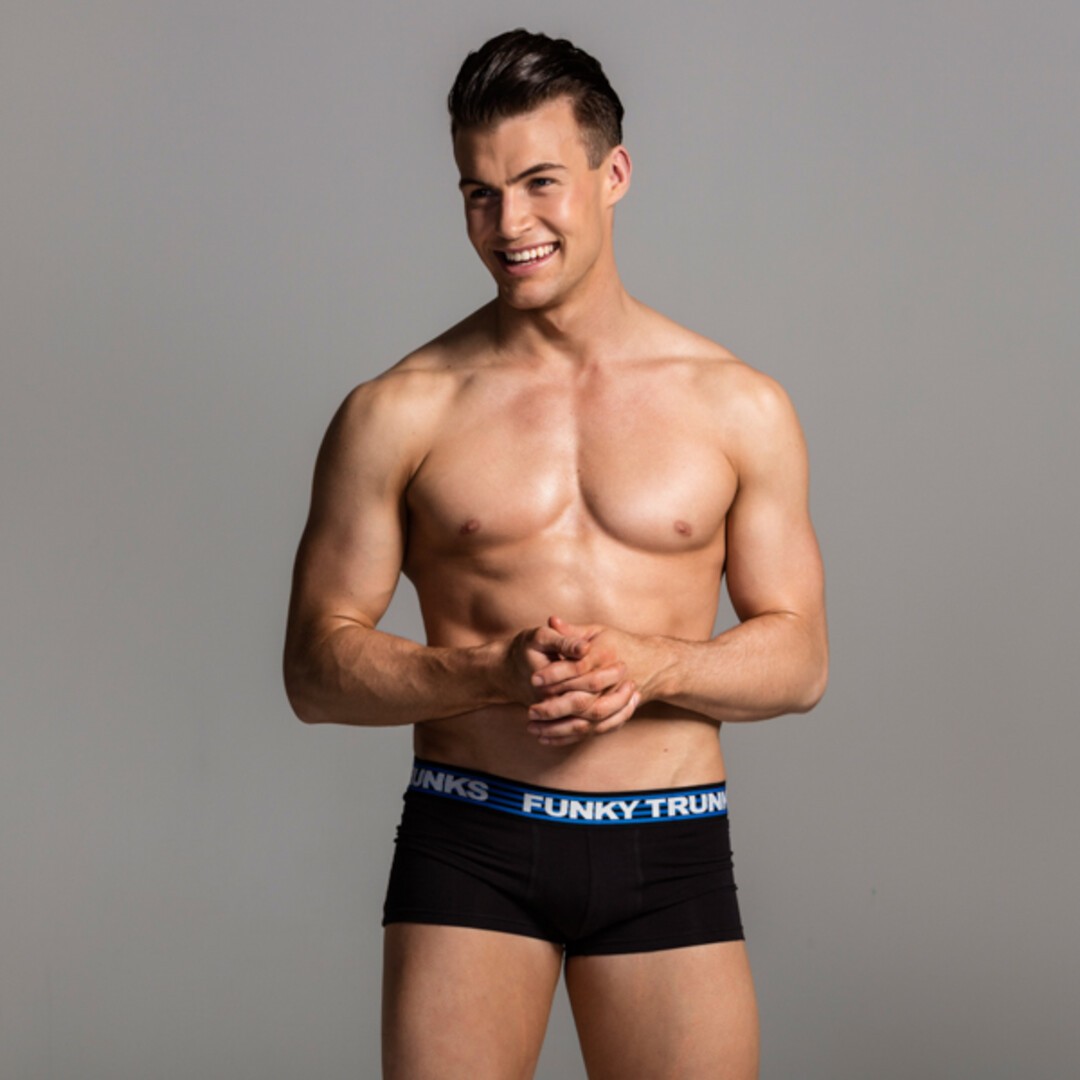 Still Black Men's Underwear Trunks