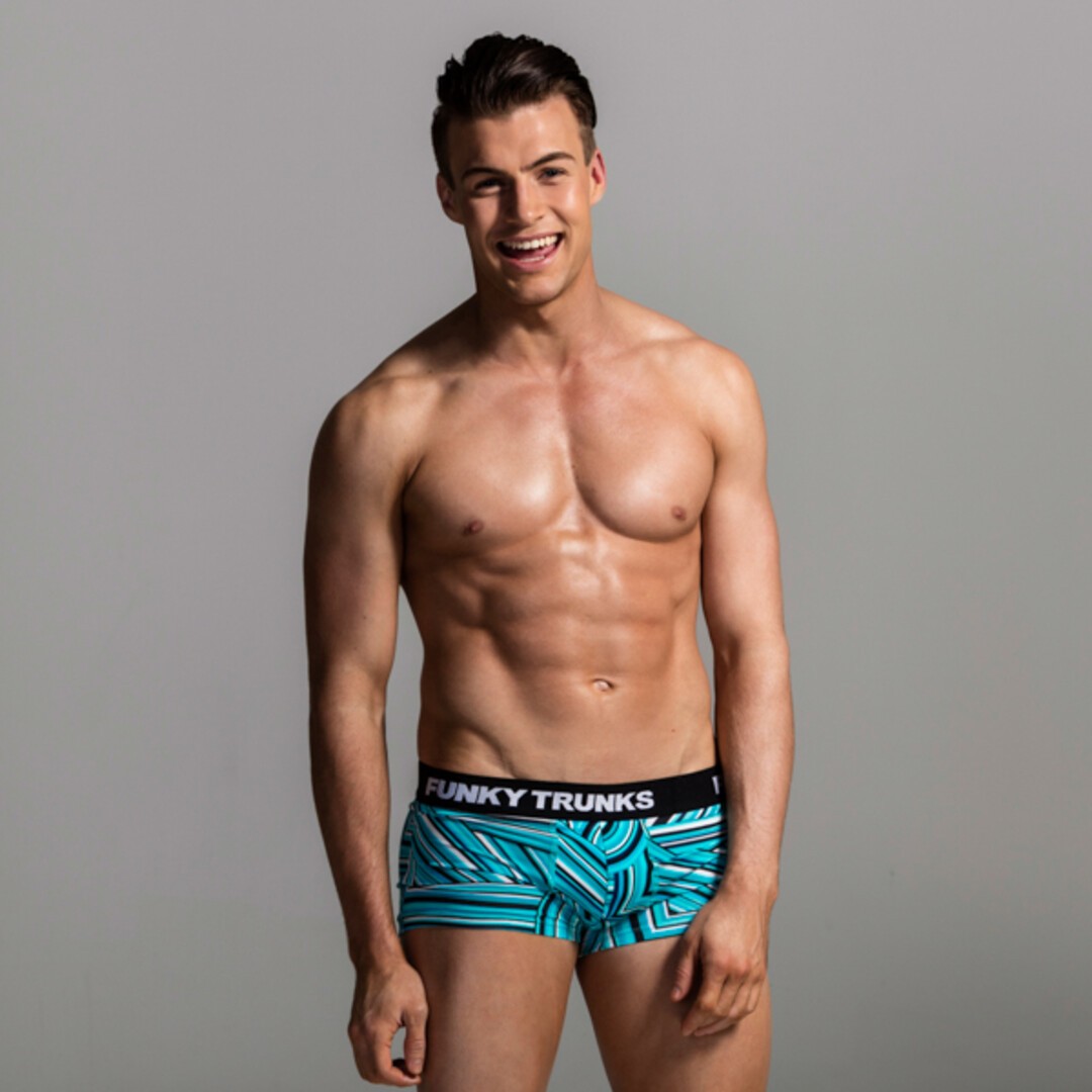Blue Pipestripe Men's Underwear Trunks