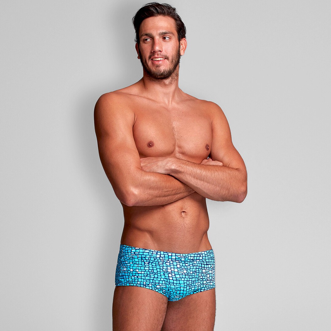 Funky Trunks Classic Swim Trunks Blue Stone Mens Swimwear