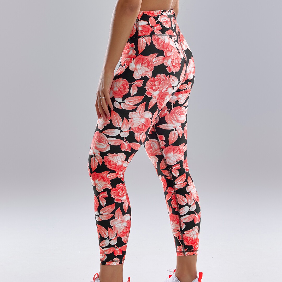 Rose Garden Ladies Hi Runner 7/8 Tight