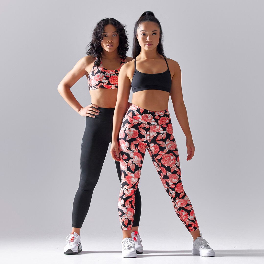 Funkita Fit Hi Runner 7 8 Tight Rose Garden Ladies Activewear Leggings