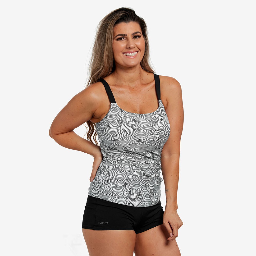 Ice Current Ladies Scoop Neck Tankini