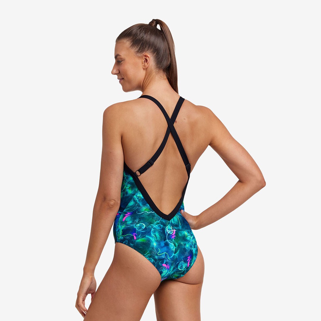 Funkita Sky Hi One Piece Polar Lights Ladies Swimwear