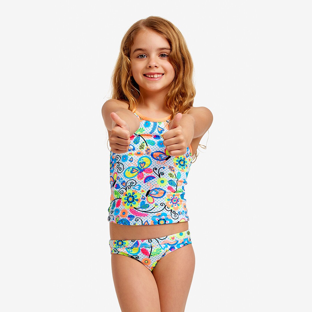 Funkita Swim Steady Tankini Brief Garden Gift Toddler Girls Swimwear