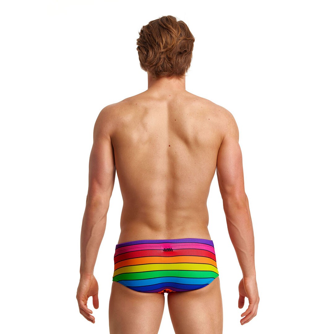 Mens rainbow clearance swim trunks