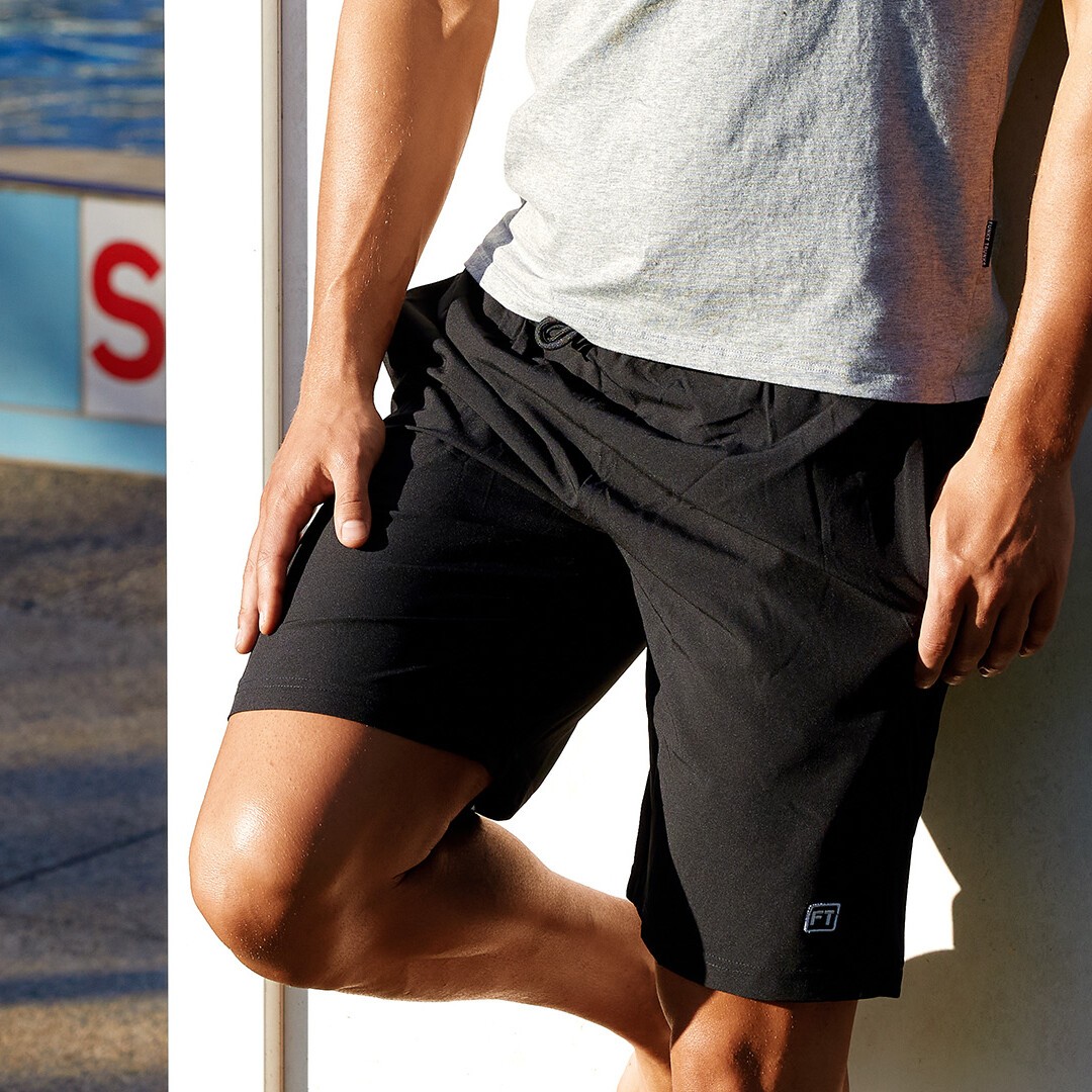 Funky Trunks Run Funky Run Short Black Attack Mens Activewear