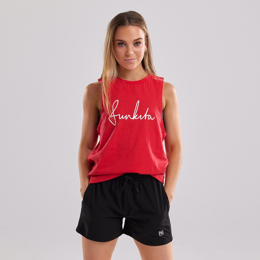 Funkita Get Shorty Gym Short Black Attack Ladies Activewear